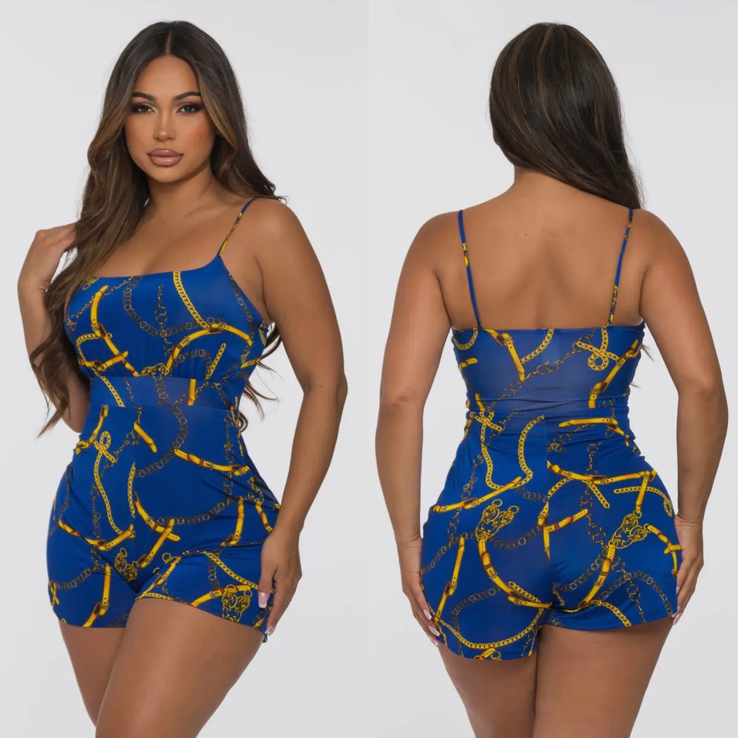 Chain Printed Romper 🔥